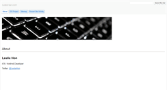 Desktop Screenshot of lesliehon.com