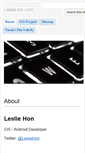 Mobile Screenshot of lesliehon.com